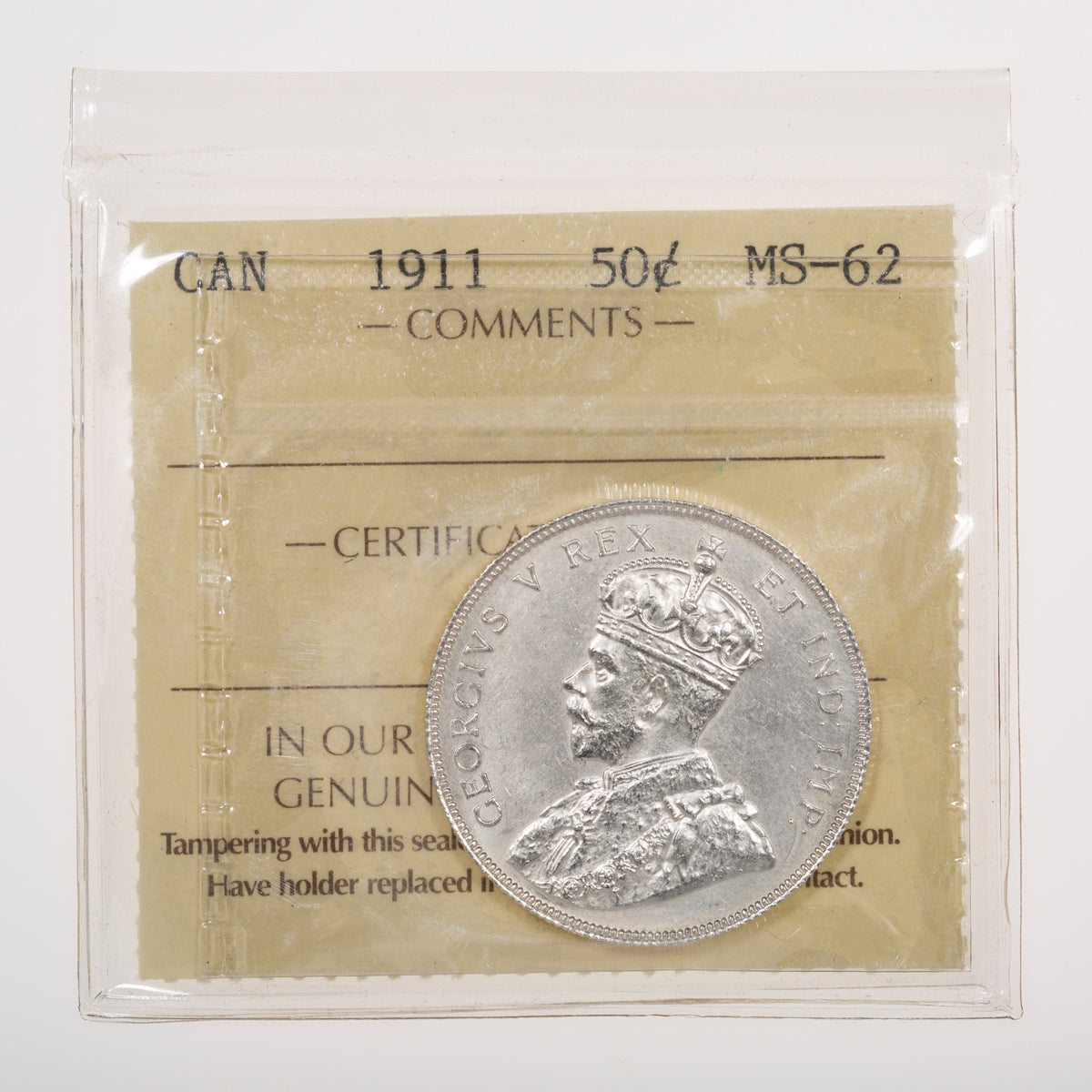 50 Cent 1911 ICCS MS-62