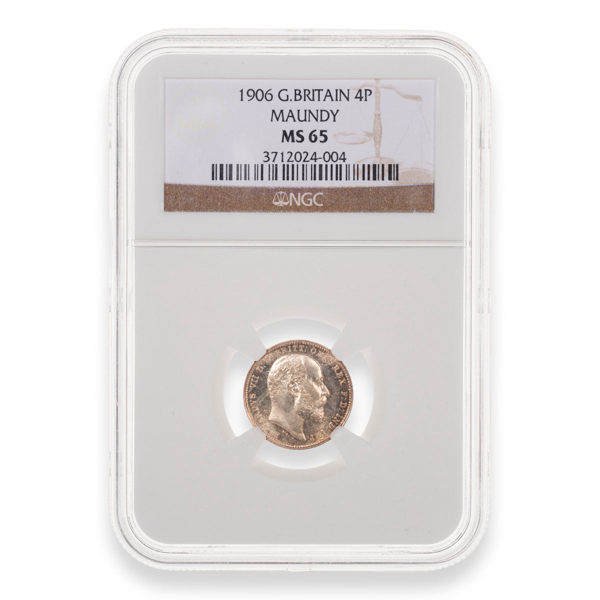 Great Britain 1906 Maundy Set NGC MS-66