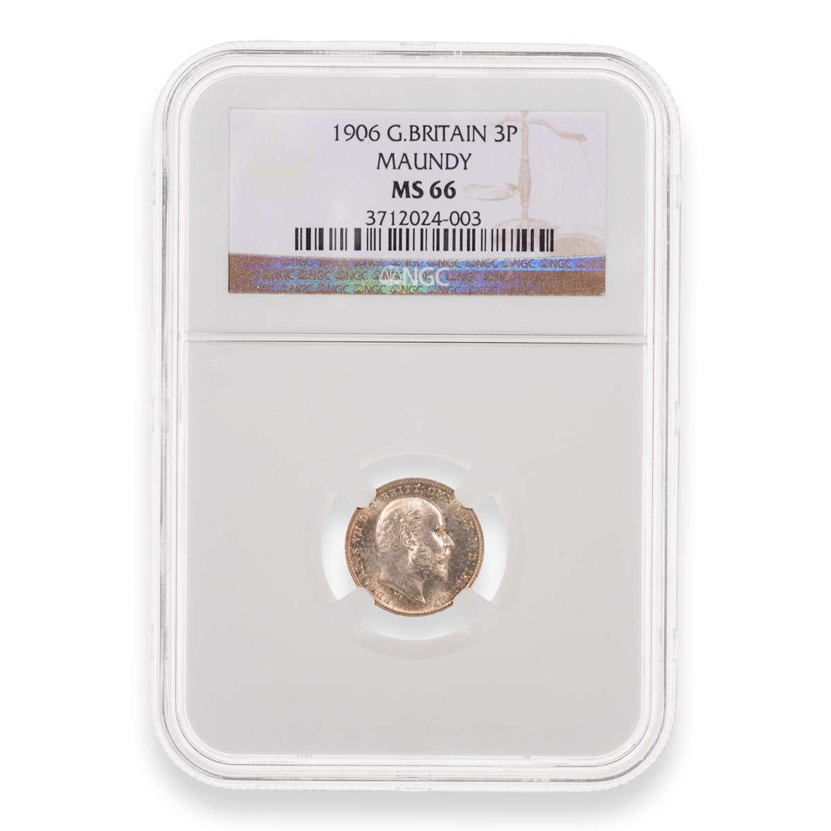 Great Britain 1906 Maundy Set NGC MS-66