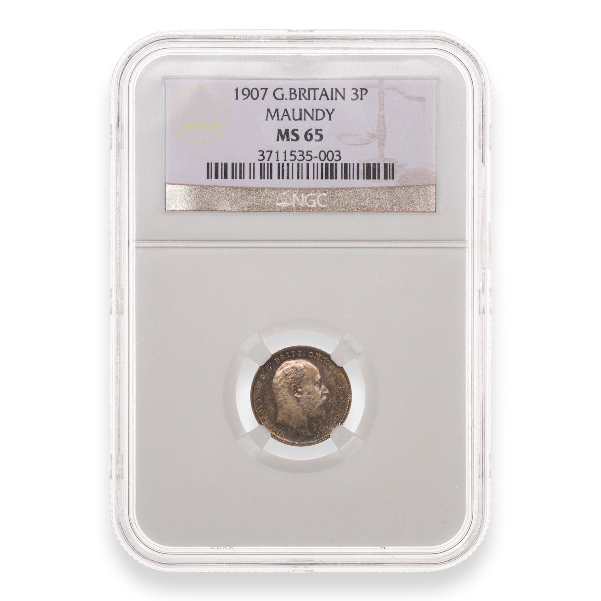 Great Britain 1907 Maundy Set NGC MS-65