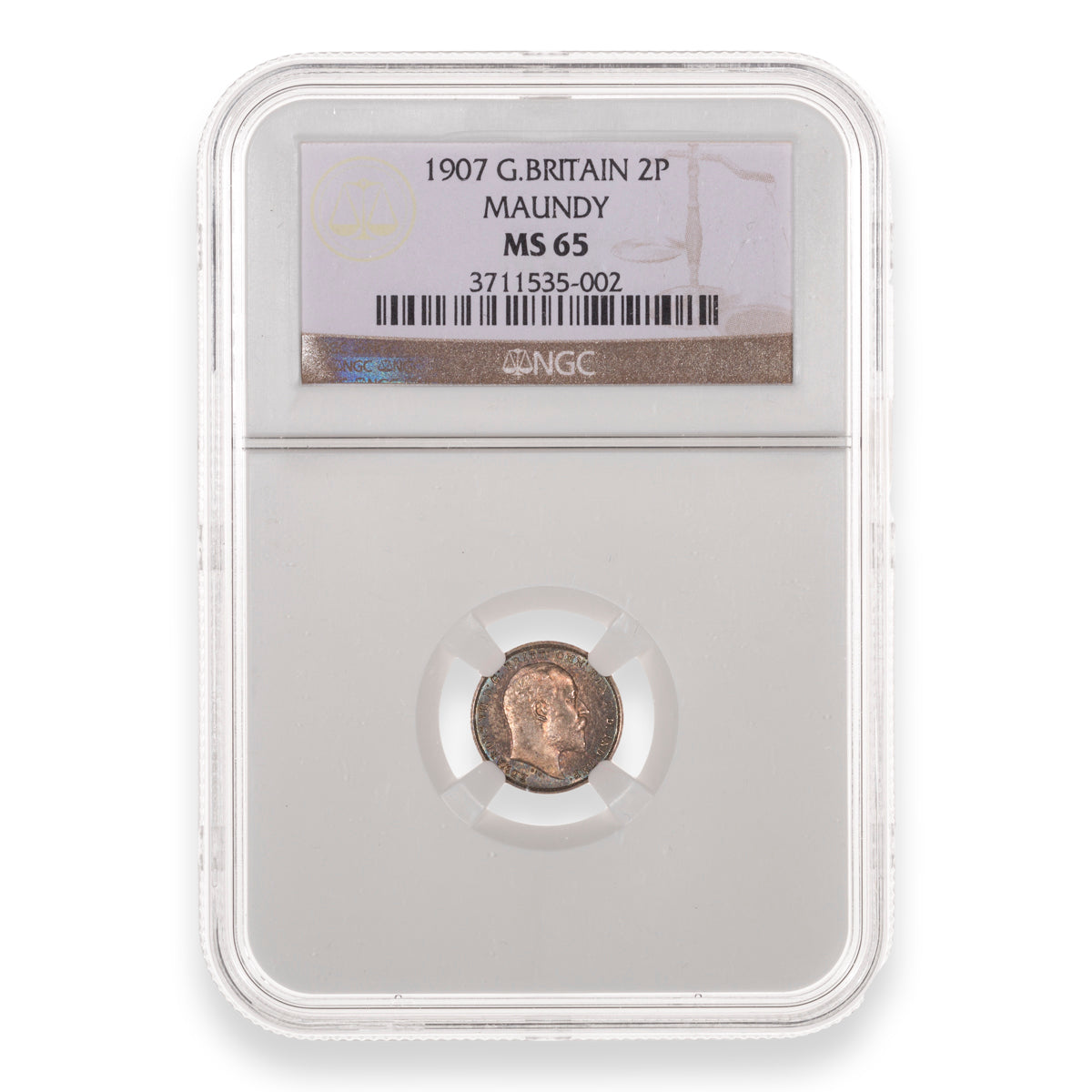 Great Britain 1907 Maundy Set NGC MS-65