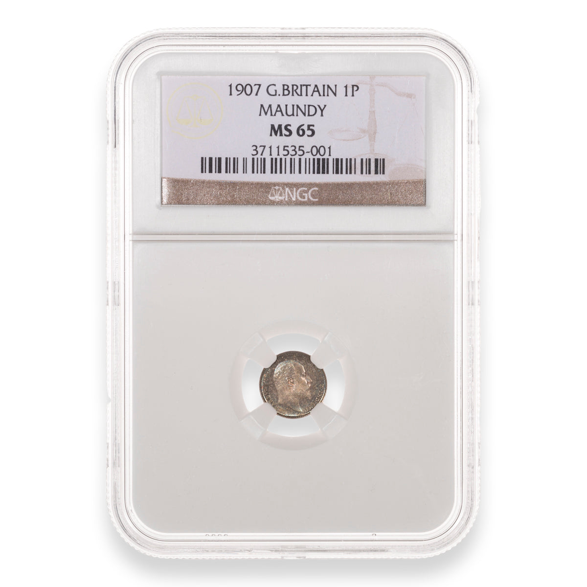 Great Britain 1907 Maundy Set NGC MS-65