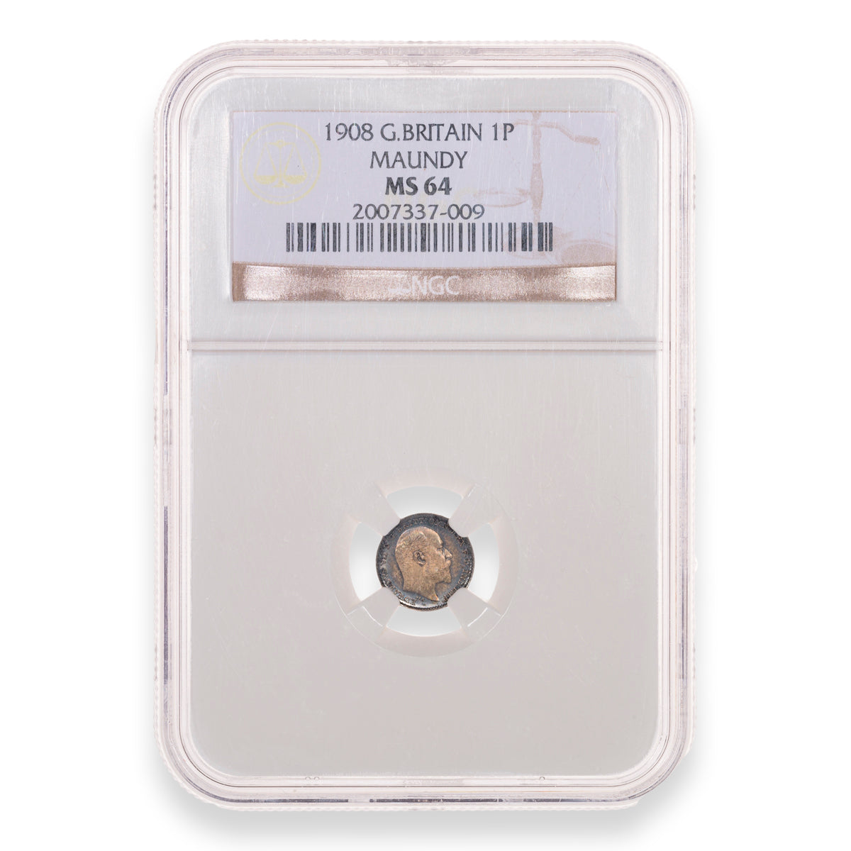 Great Britain 1908 Maundy Set NGC MS-65
