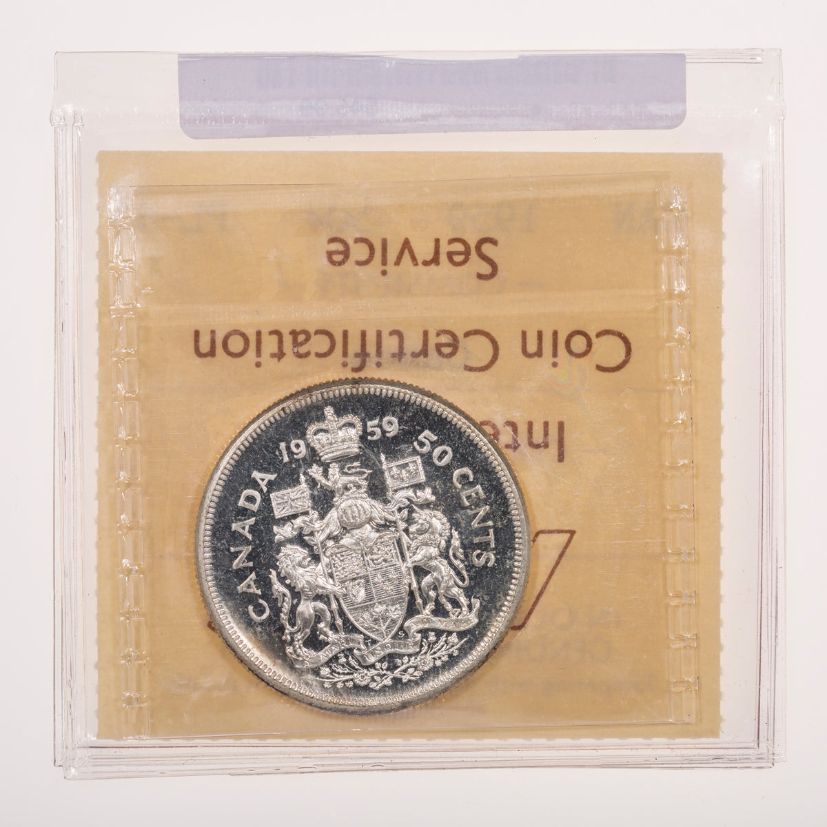 50 Cent 1959 ICCS PL-65 Cameo