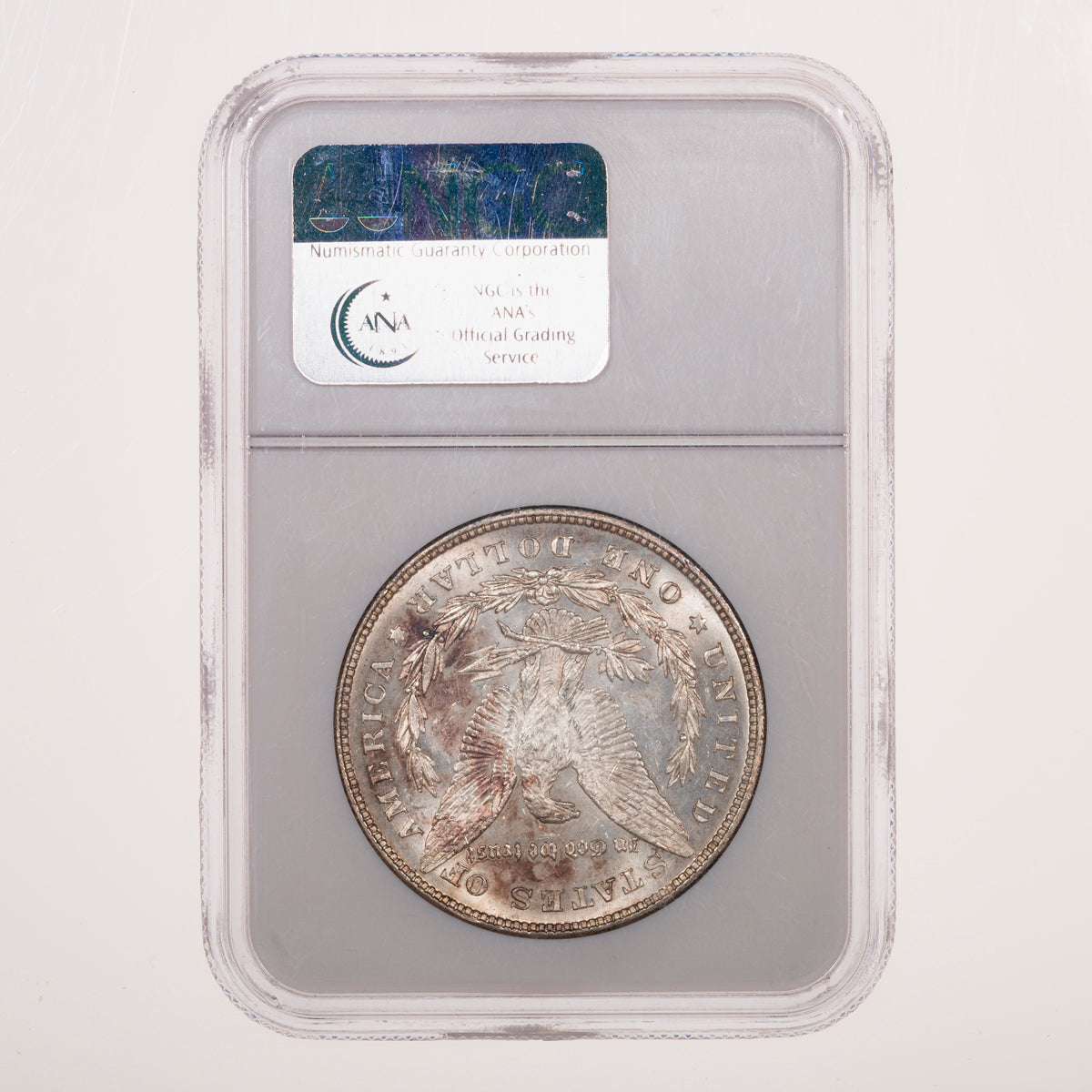 US $1 Morgan 1878 8 Tail Feathers VAM 1 Spear Point NGC MS-63