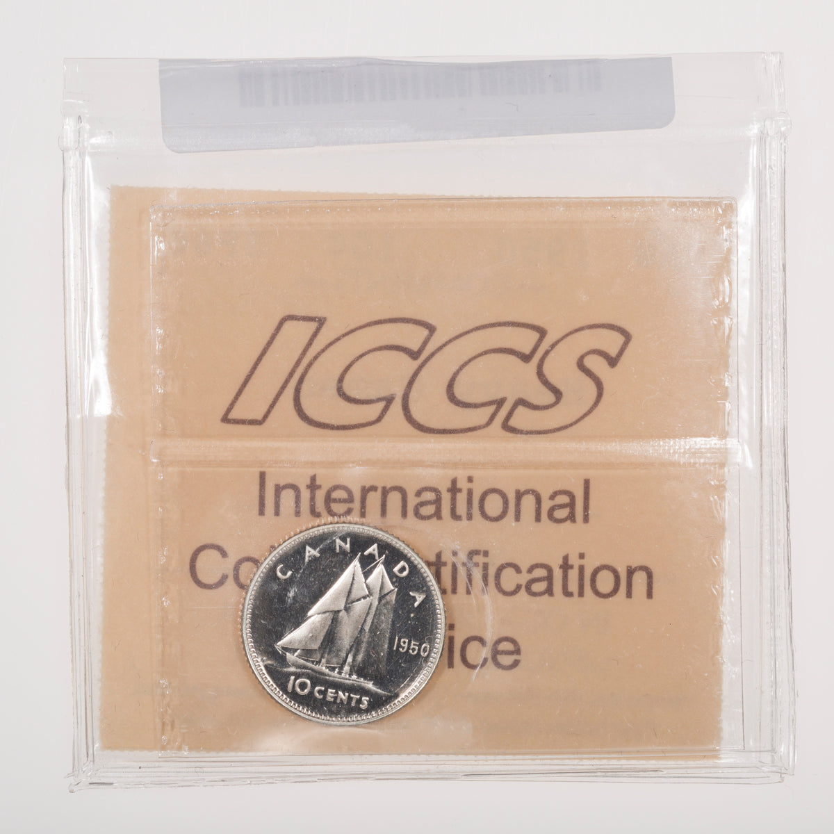 10 Cent 1950 ICCS SP-66 Heavy Cameo