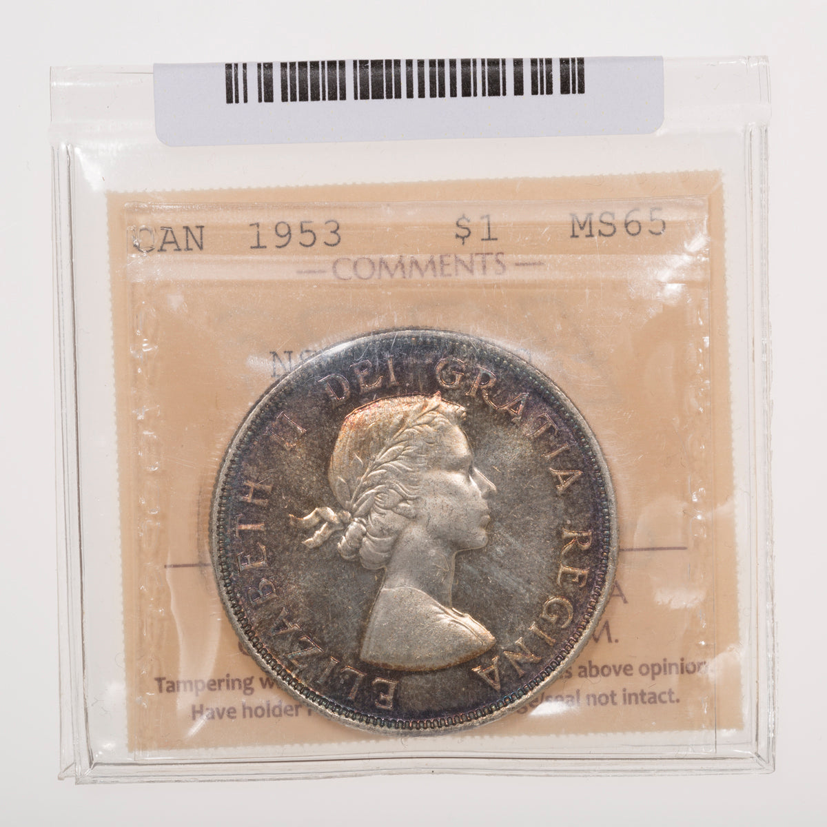 $1 1953 NSF ICCS MS-65 Cameo