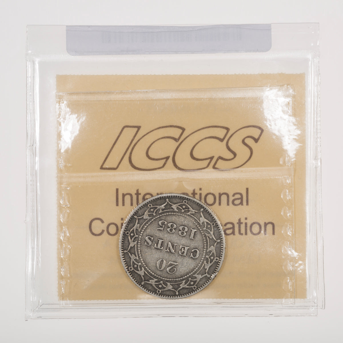 NFLD 20 Cent 1885 ICCS F-15