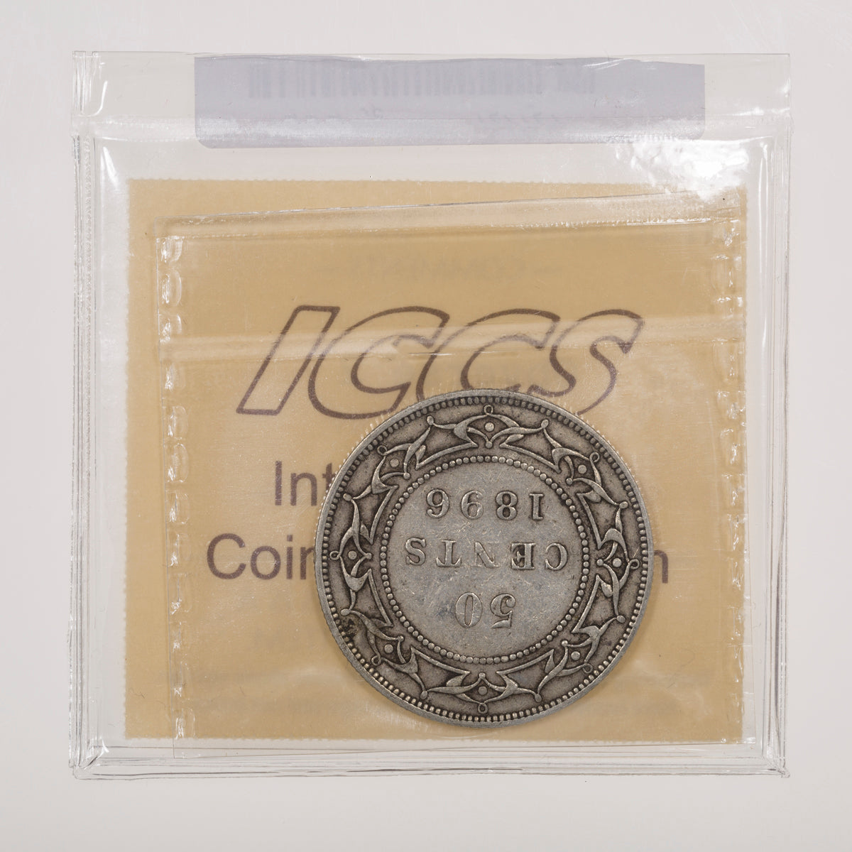 NFLD 50 Cent 1896 Obverse 2 ICCS VF-30