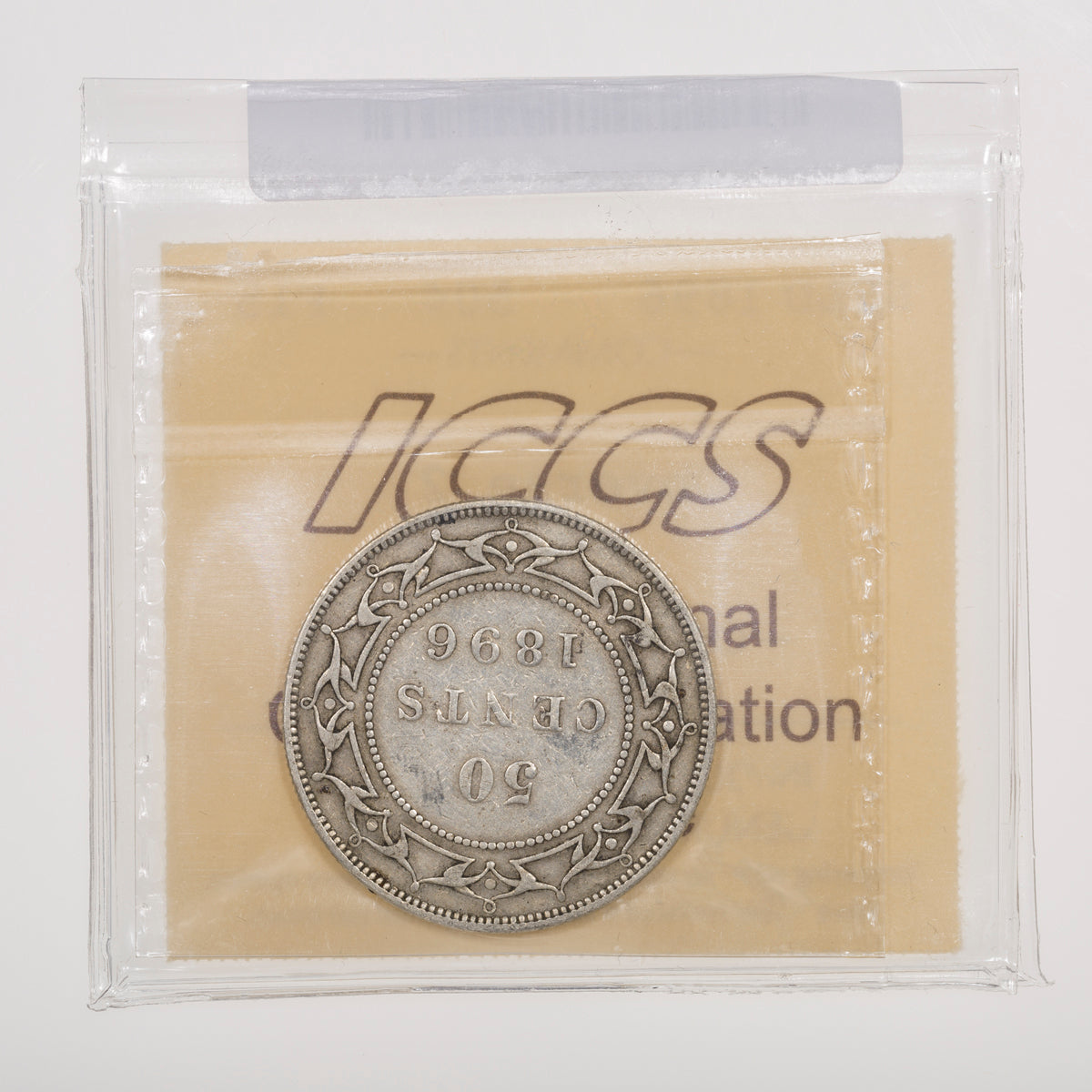NFLD 50 Cent 1896 Obverse 2 ICCS F-15
