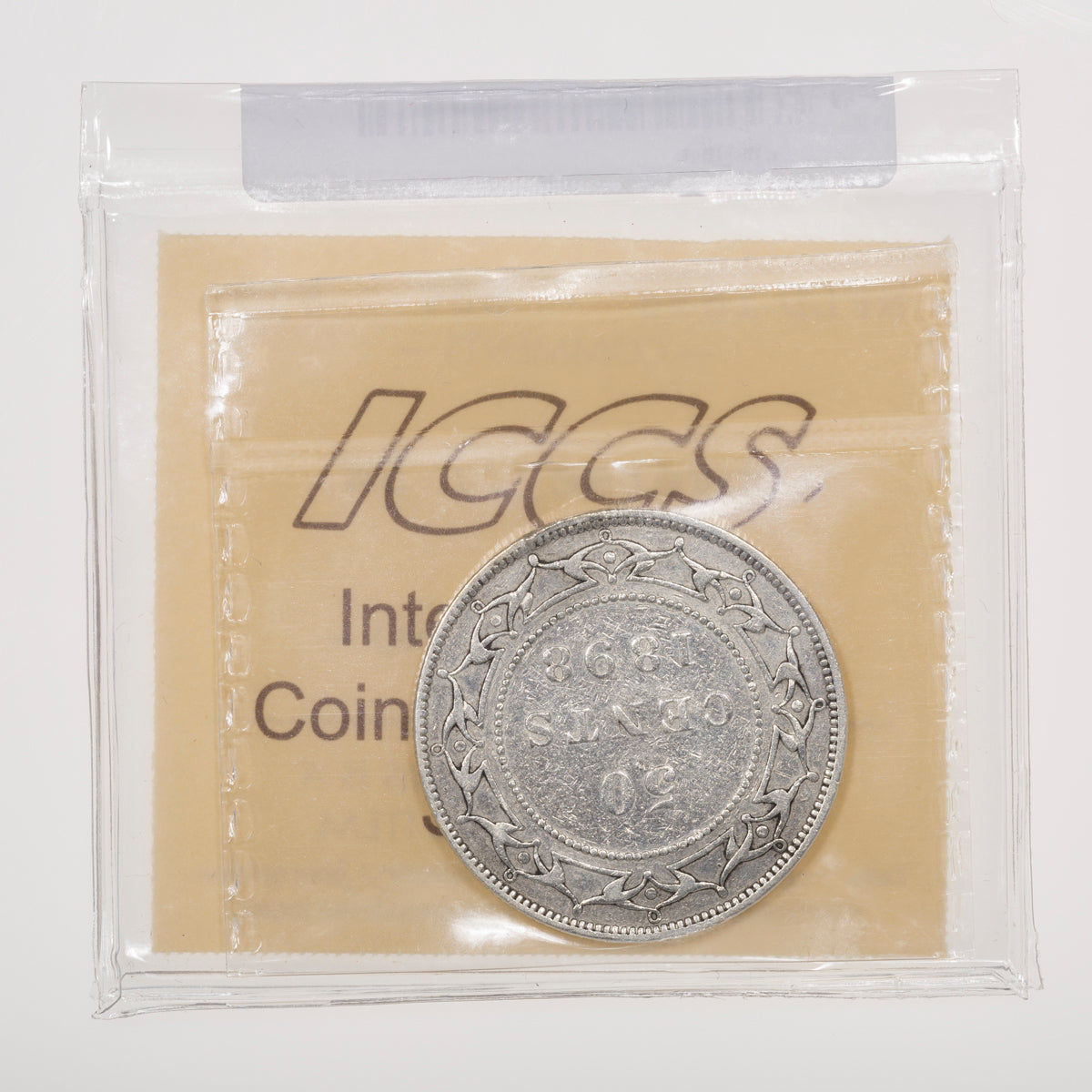 NFLD 50 Cent 1898 Obverse 2; SW ICCS F-15