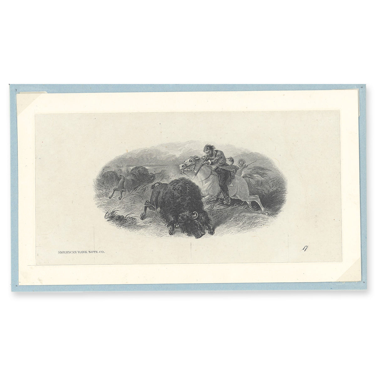 1859 $50 380-12-06 Fitch CCCS EF-45 with original ABN Buffalo Hunting vignette