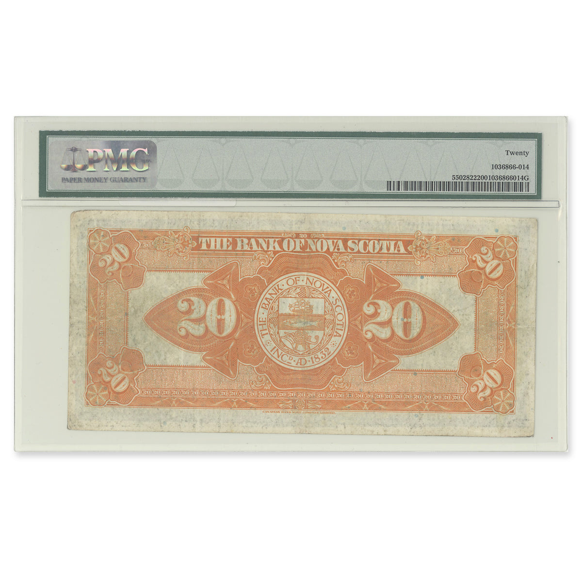 1929 $20 550-28-22 Type 1 McLeod McLeod-Moore PMG VF-20