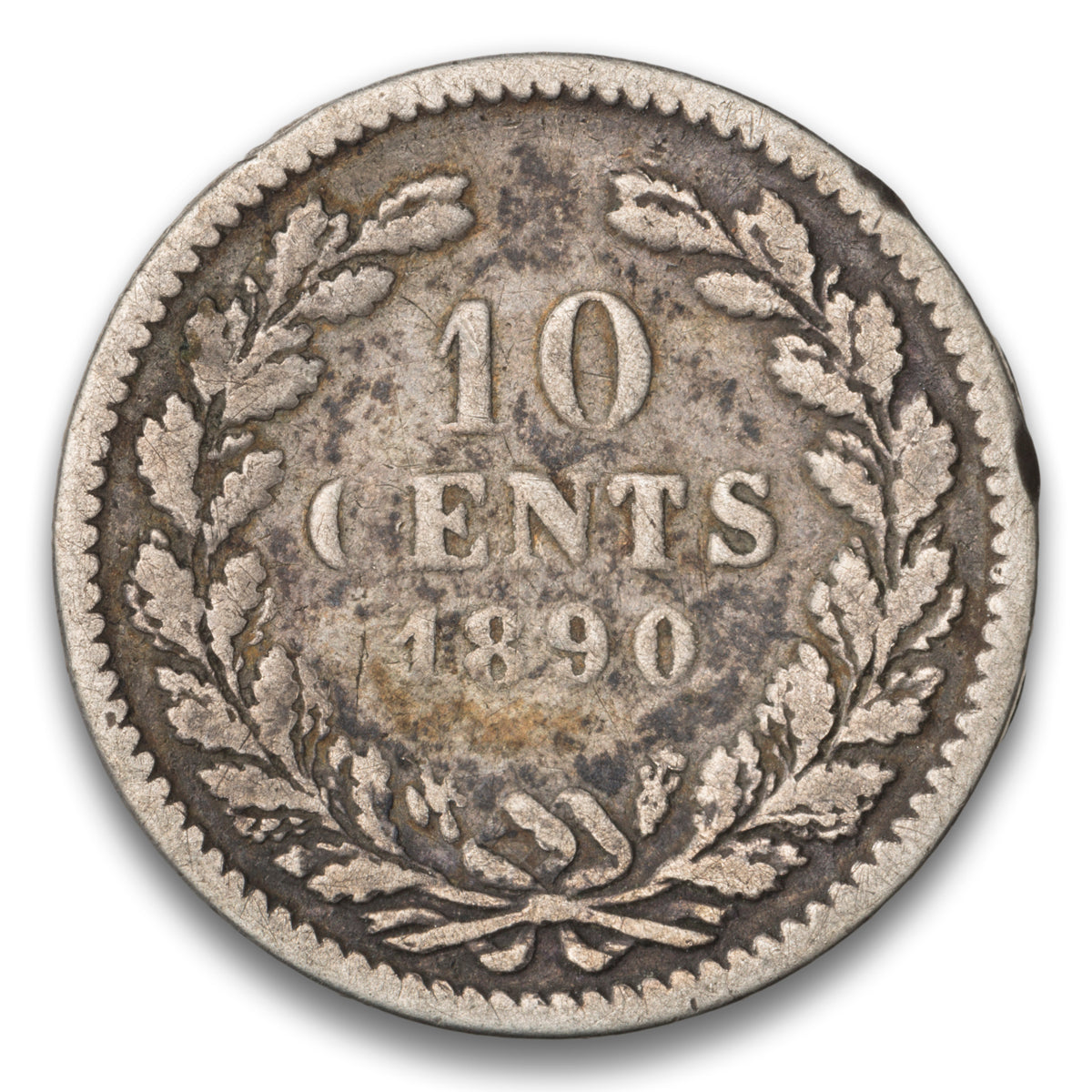 Netherlands 10 cents 1890