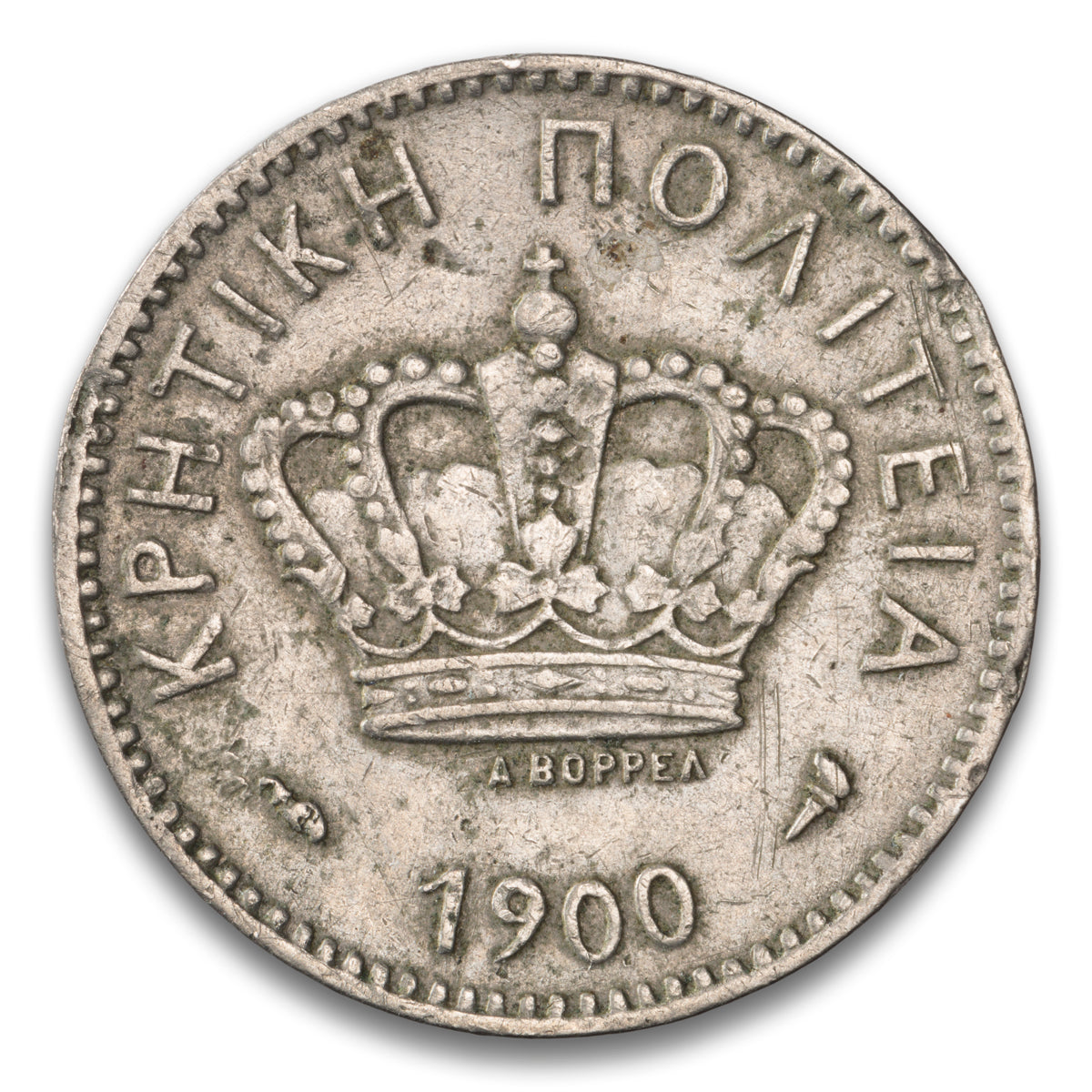 Crete 10 Lepta 1900 A