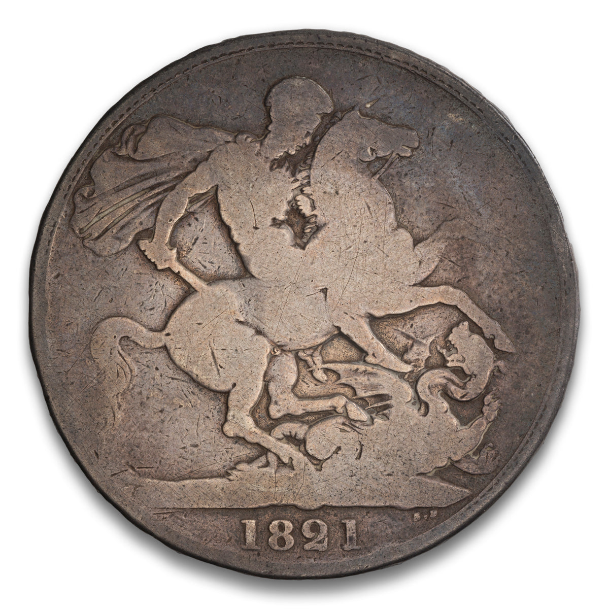 Great Britain 1 Crown 1821 Secundo