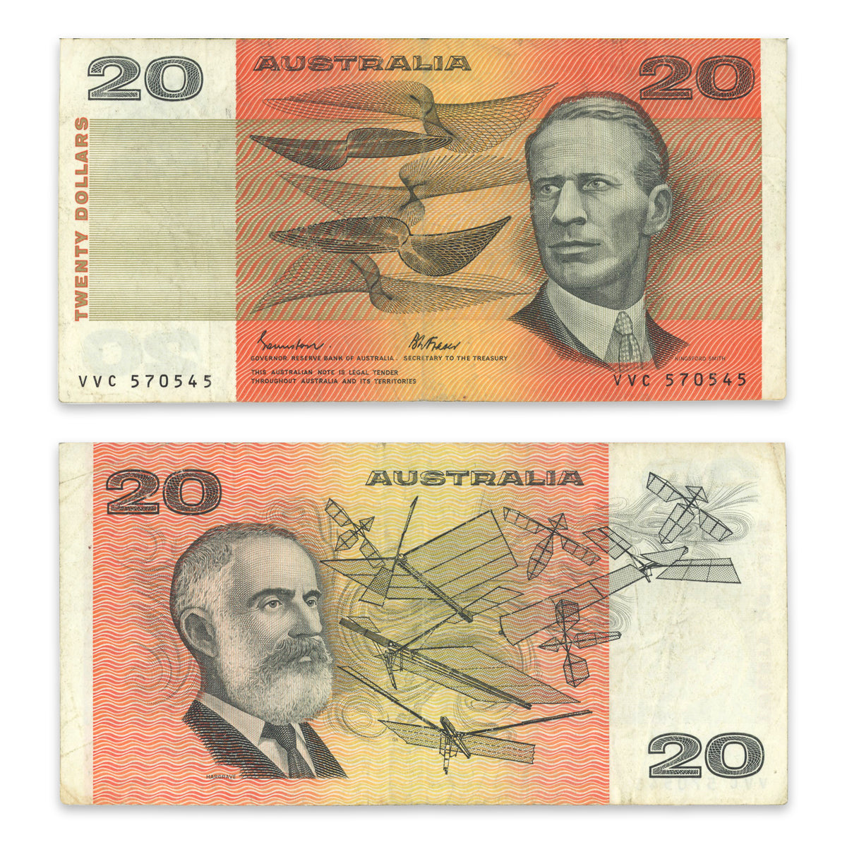 Australia 20 Dollars 1985 P# 46e VF-20