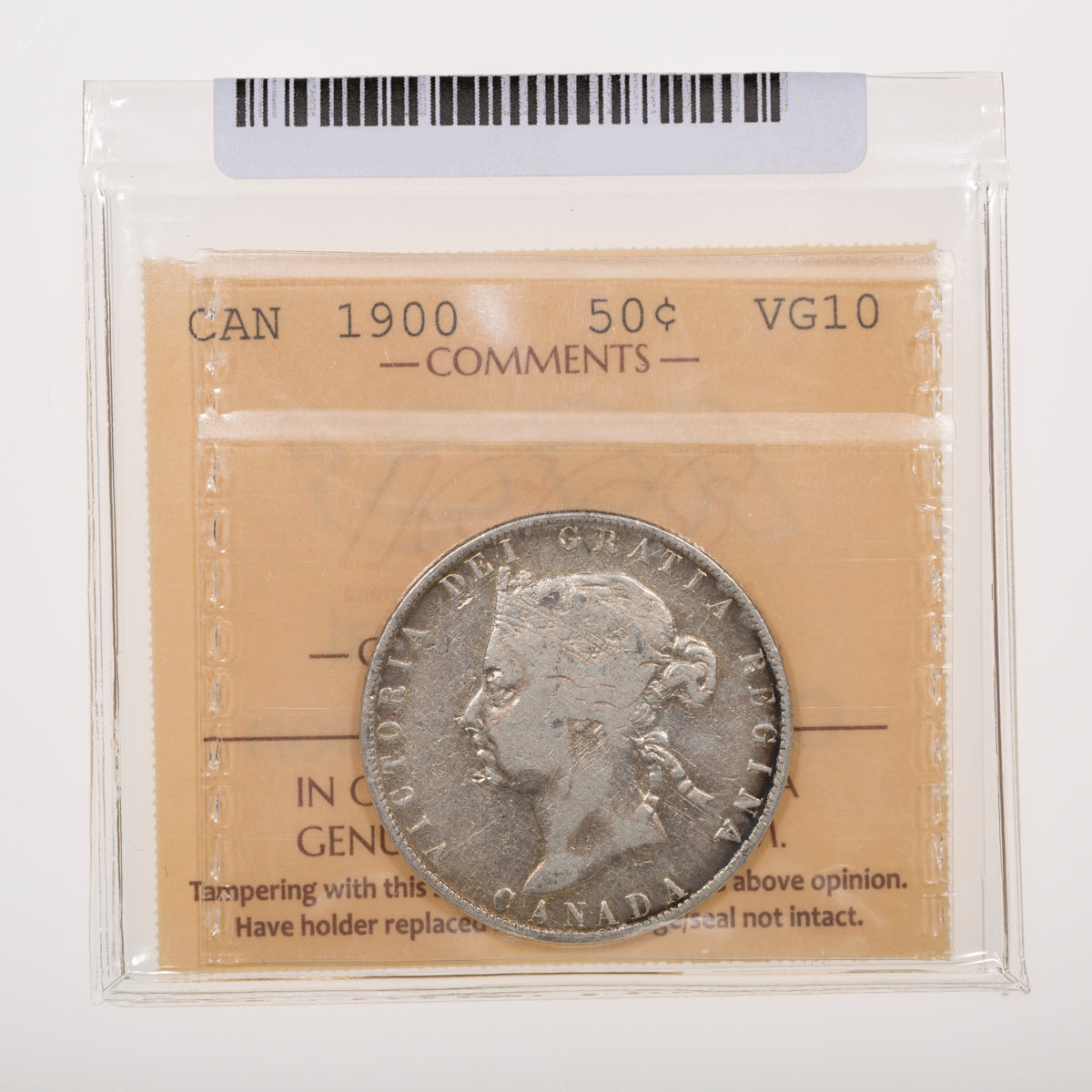 50 Cent 1900 ICCS VG-10