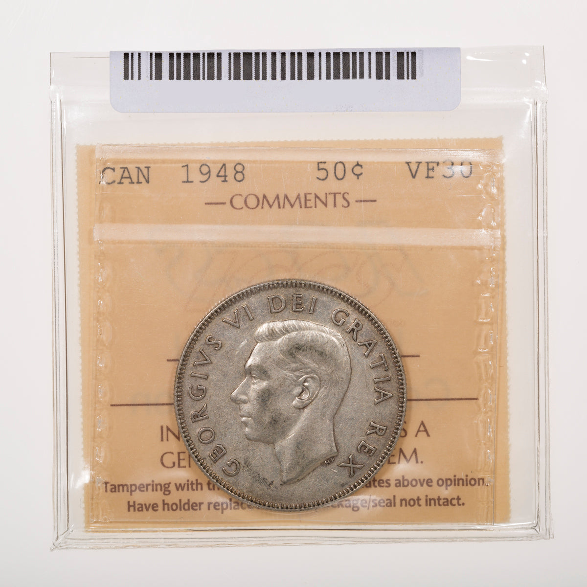 50 Cent 1948 ICCS VF-30