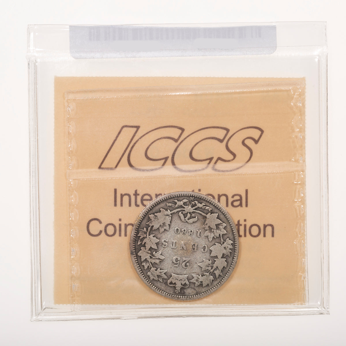25 Cent 1880H Wide 0 ICCS G-6