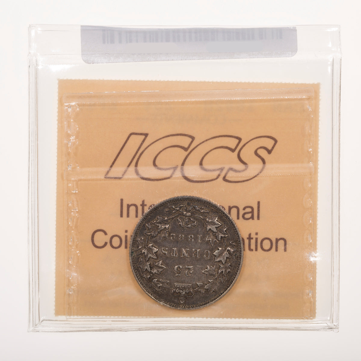 25 Cent 1882H ICCS EF-40