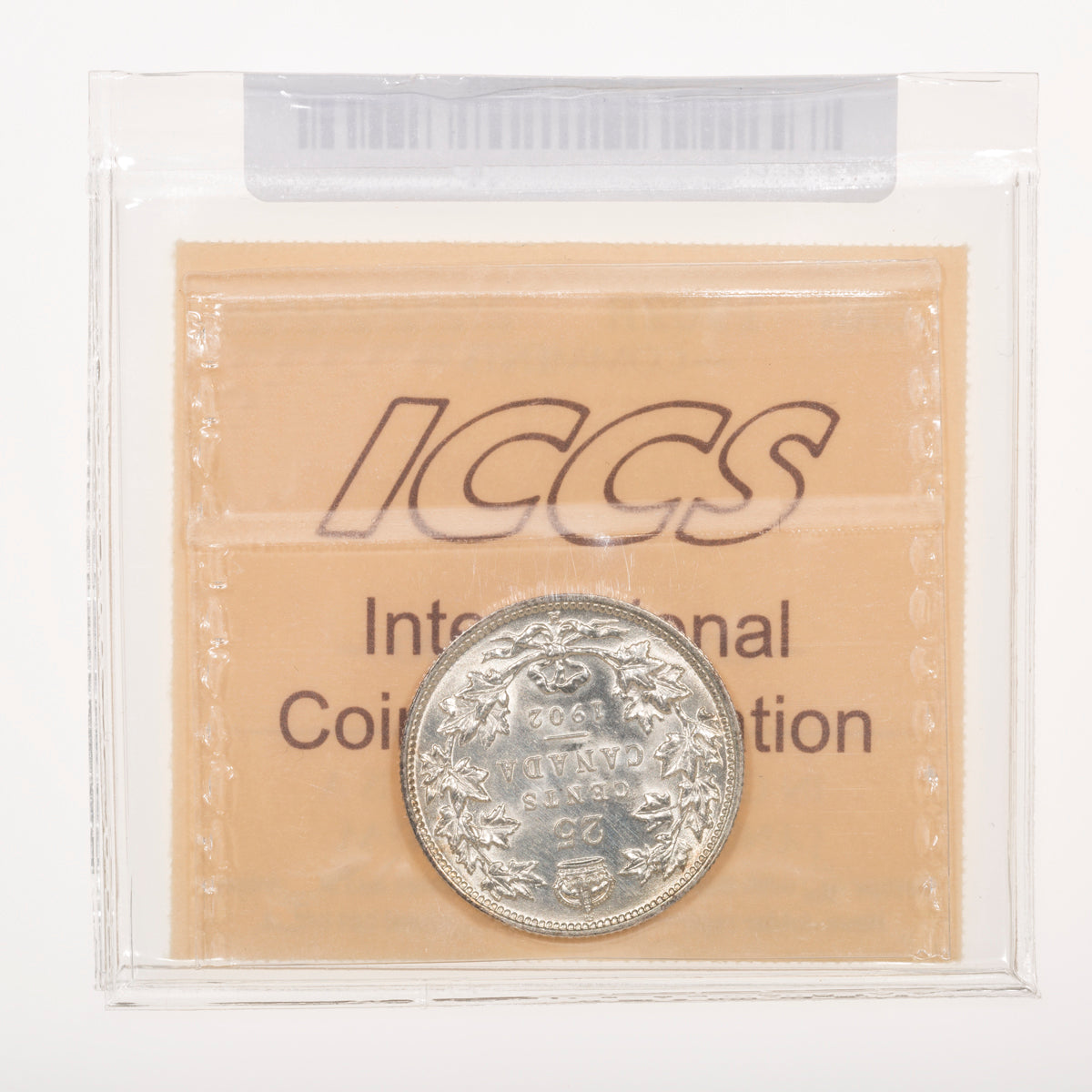 25 Cent 1902H ICCS AU-58