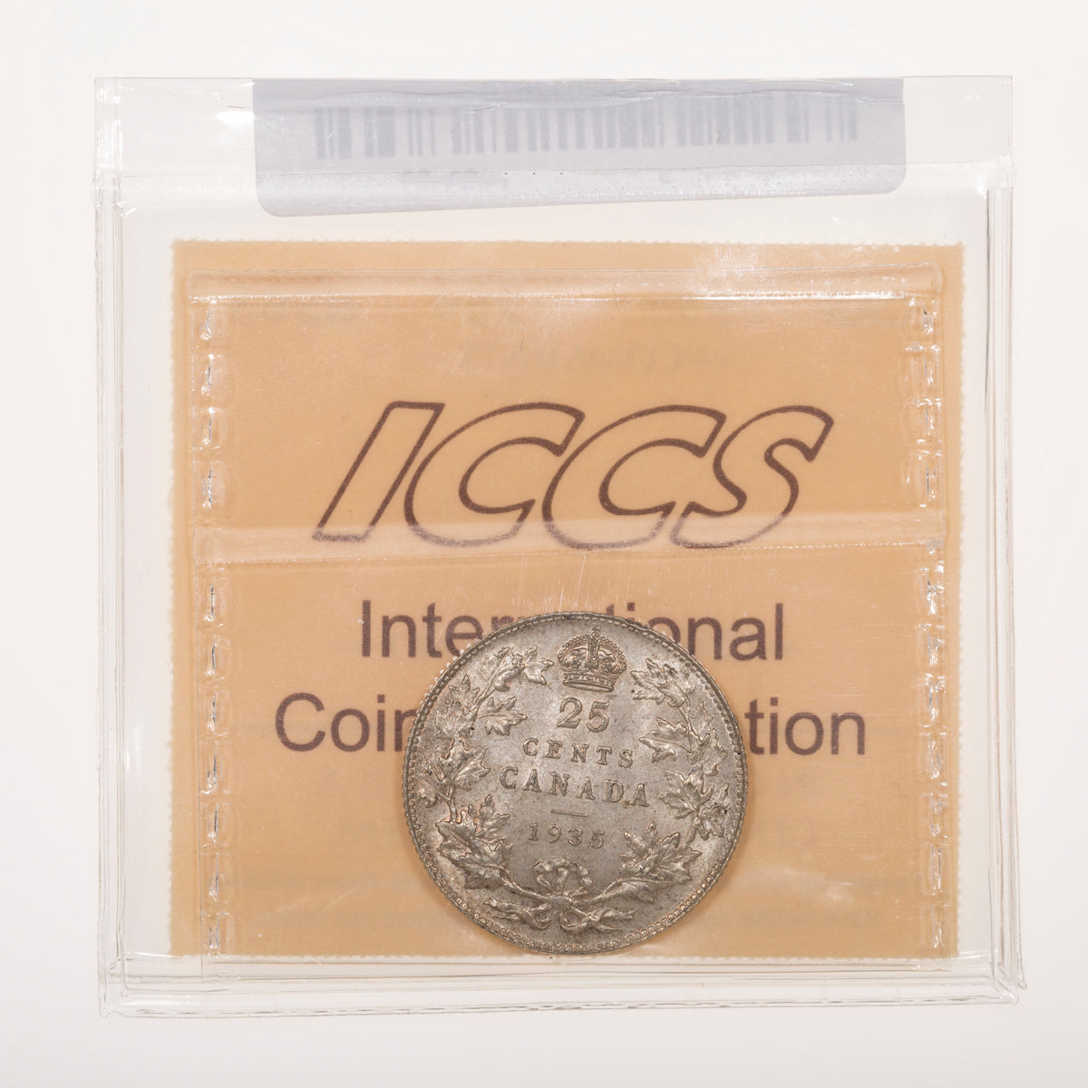 25 Cent 1935 ICCS MS-63