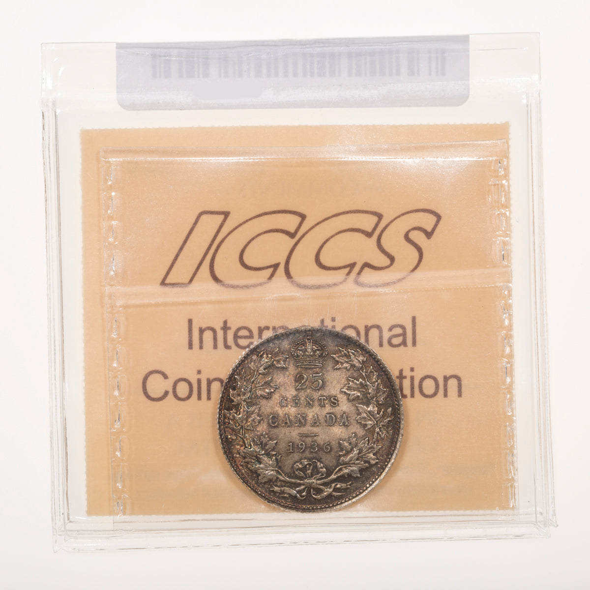 25 Cent 1936 ICCS MS-64
