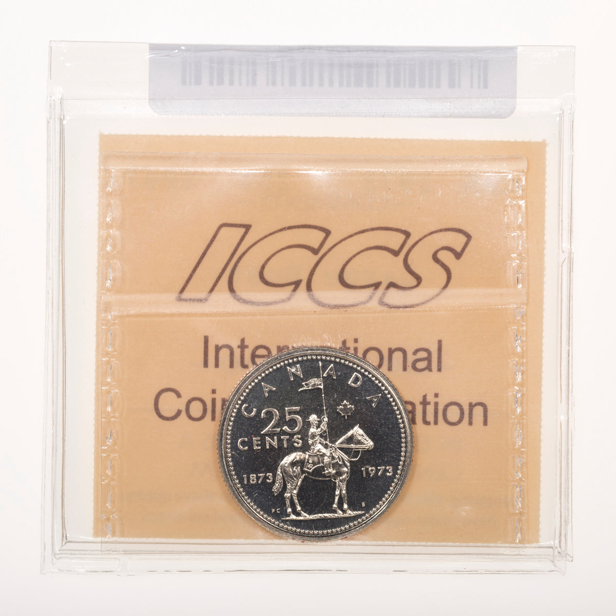 25 Cent 1973 Large Bust ICCS SP-67