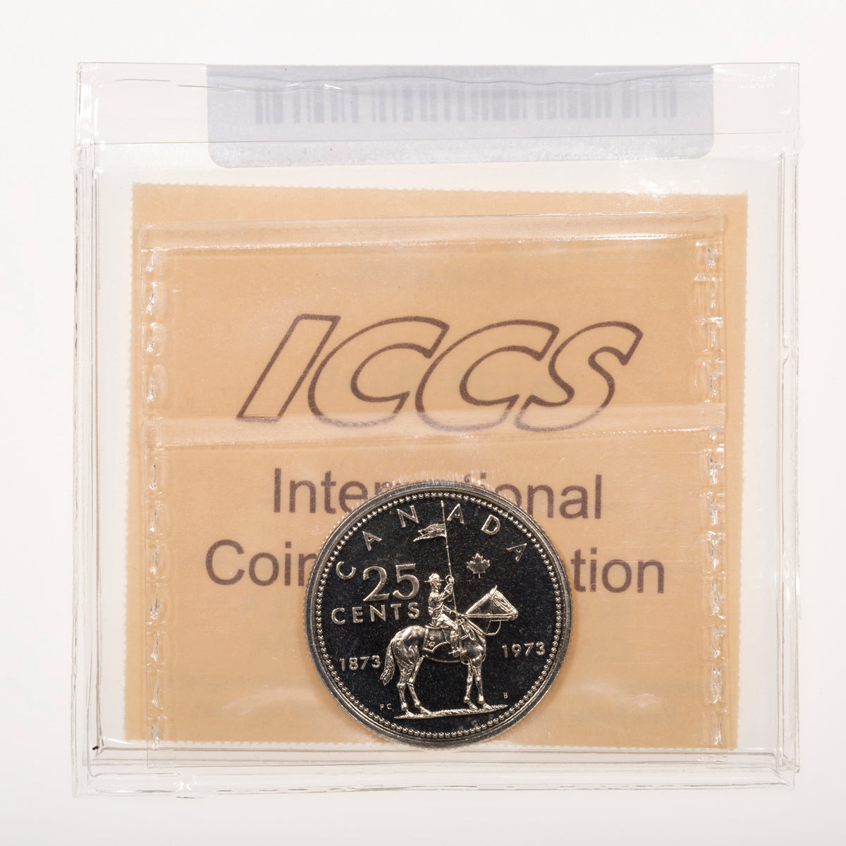 25 Cent 1973 Large Bust ICCS SP-67