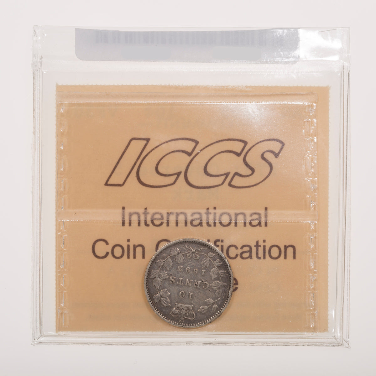 10 Cent 1893 Flat Top 3; Obverse 5 ICCS VF-30