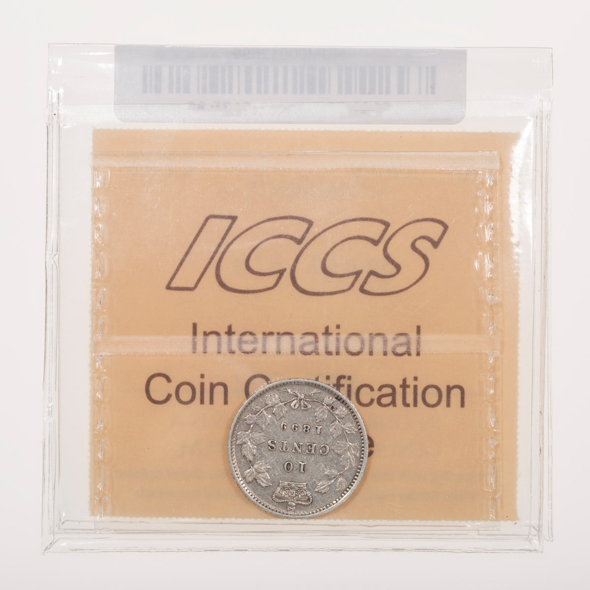 10 Cent 1899 Small 9's ICCS EF-40