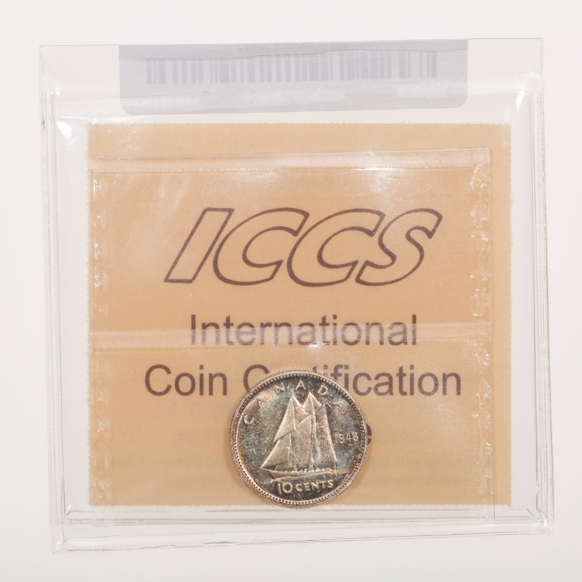 10 Cent 1948 ICCS MS-64
