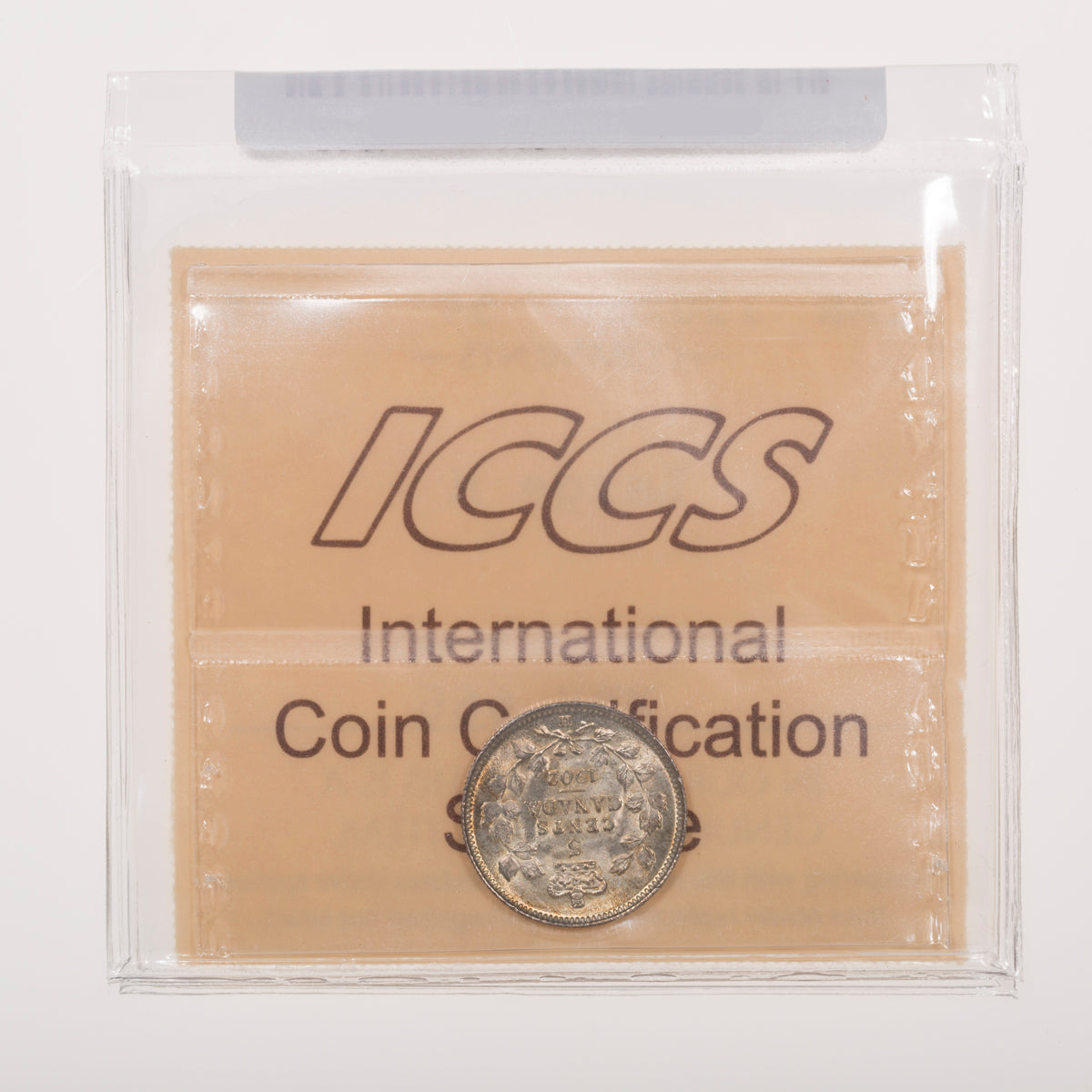5 Cent 1902H Large H ICCS AU-58