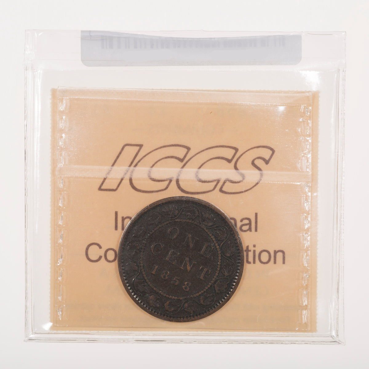 1 Cent 1858 ICCS F-15