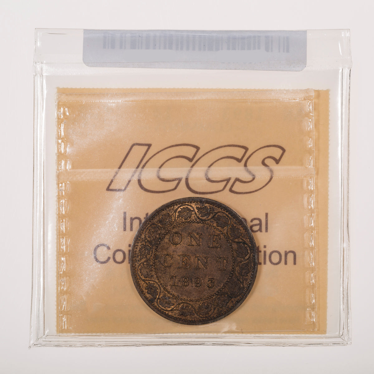1 Cent 1893 ICCS MS-62 Red & Brown