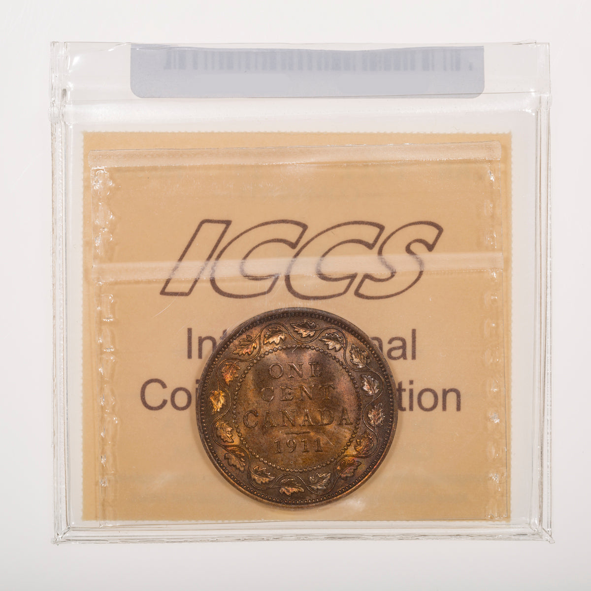 1 Cent 1911 ICCS MS-64 Red