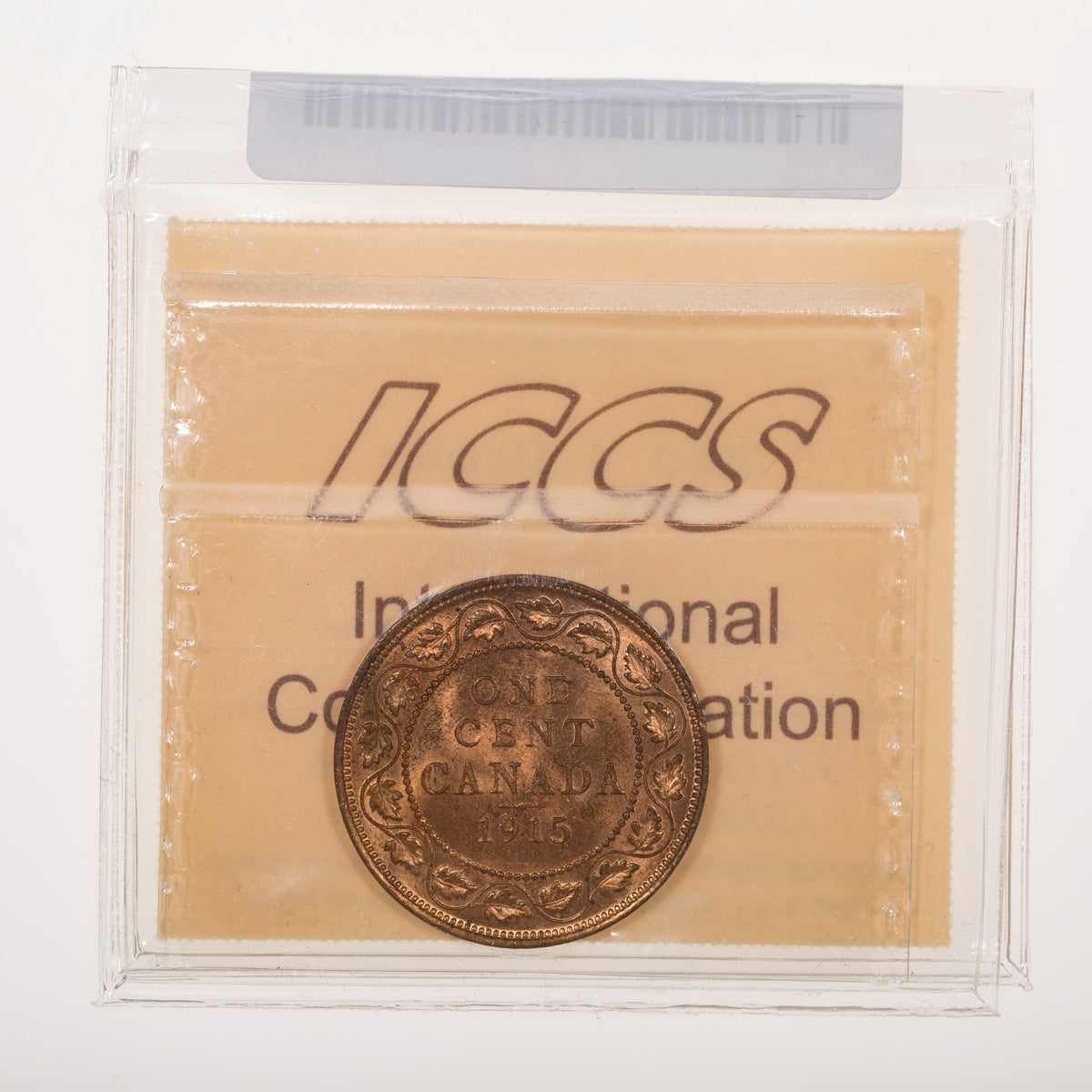 1 Cent 1915 ICCS MS-64 Red & Brown