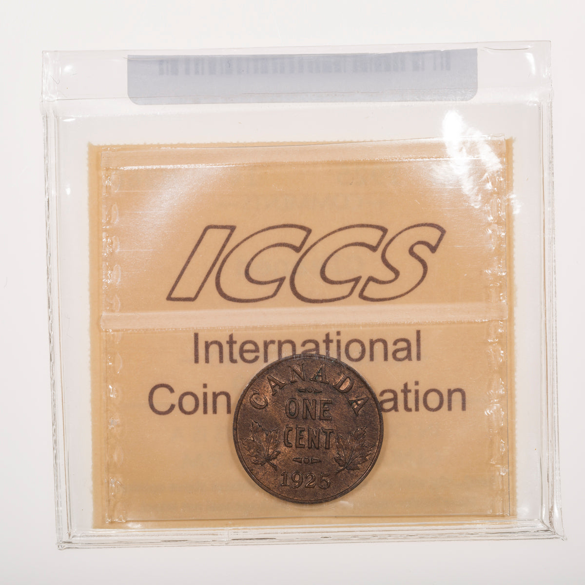 1 Cent 1925 ICCS MS-60