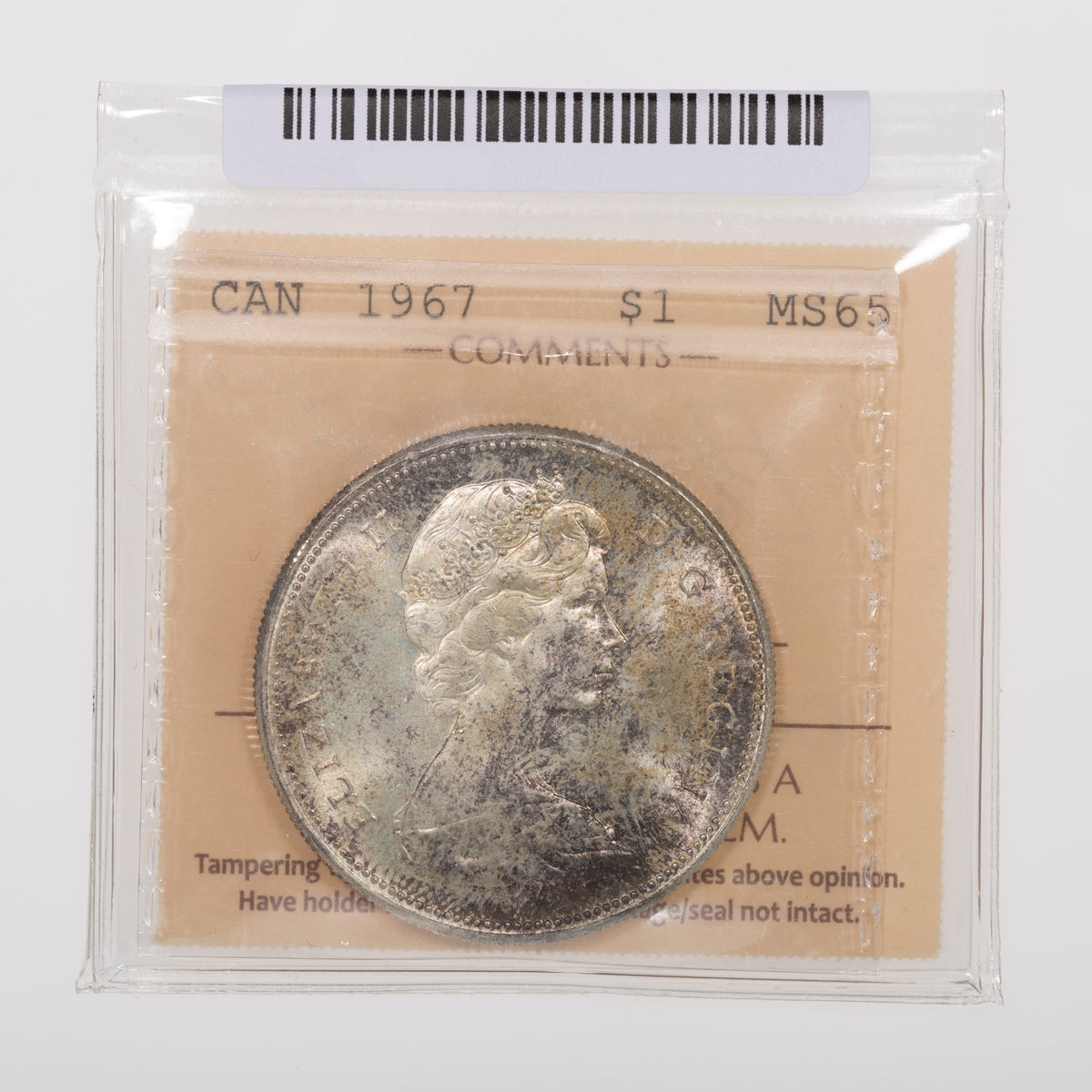 $1 1967 ICCS MS-65