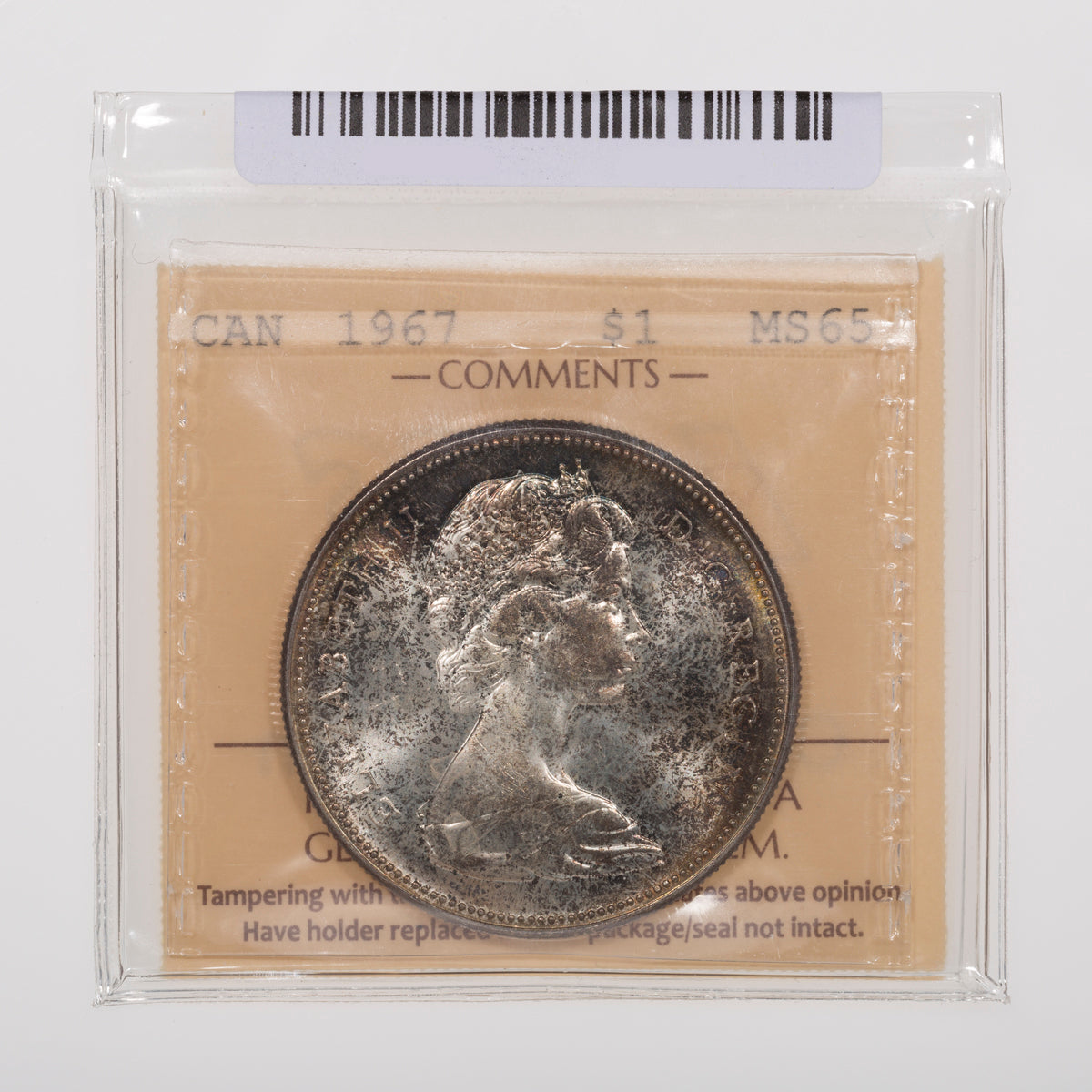 $1 1967 ICCS MS-65