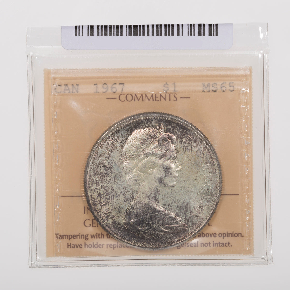 $1 1967 ICCS MS-65