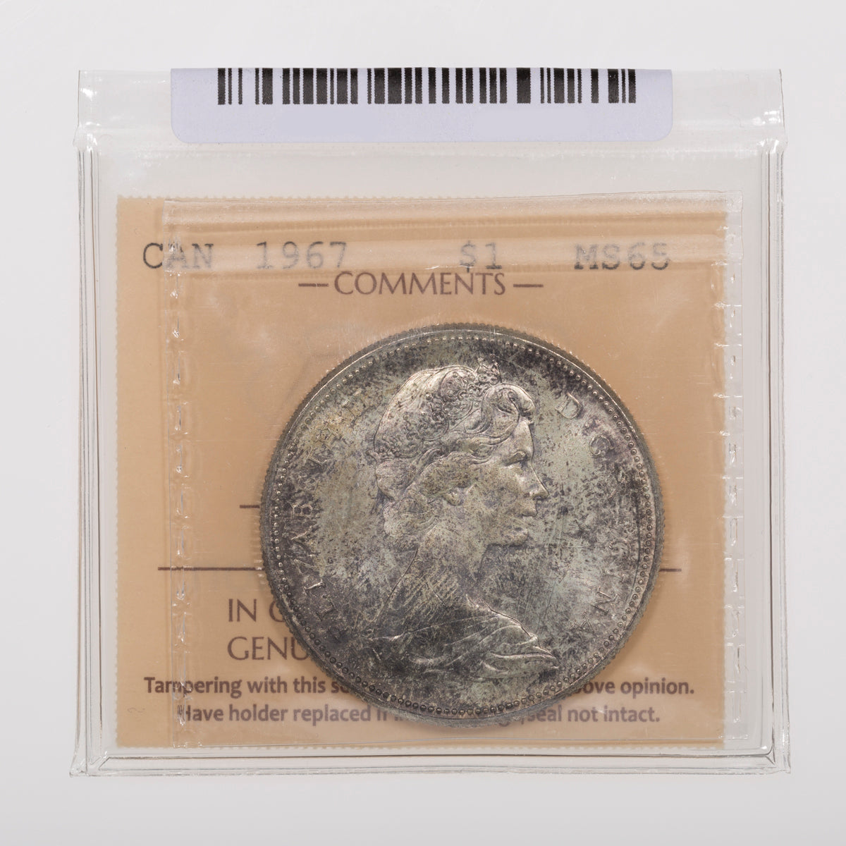 $1 1967 ICCS MS-65