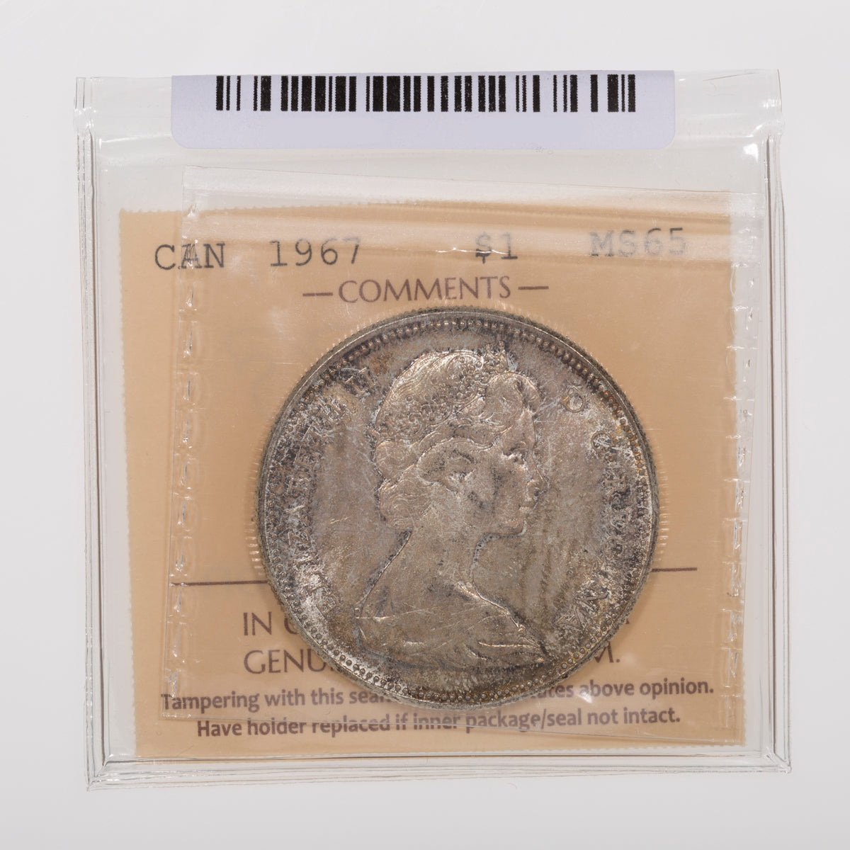 $1 1967 ICCS MS-65