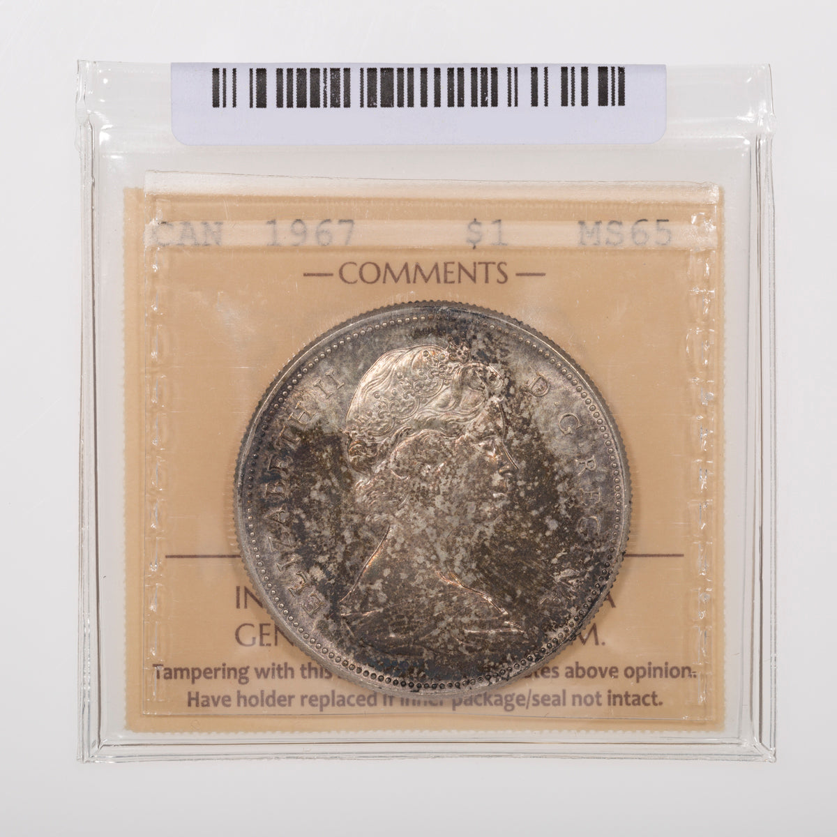 $1 1967 ICCS MS-65