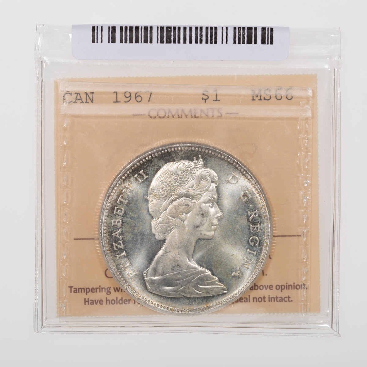 $1 1967 ICCS MS-66