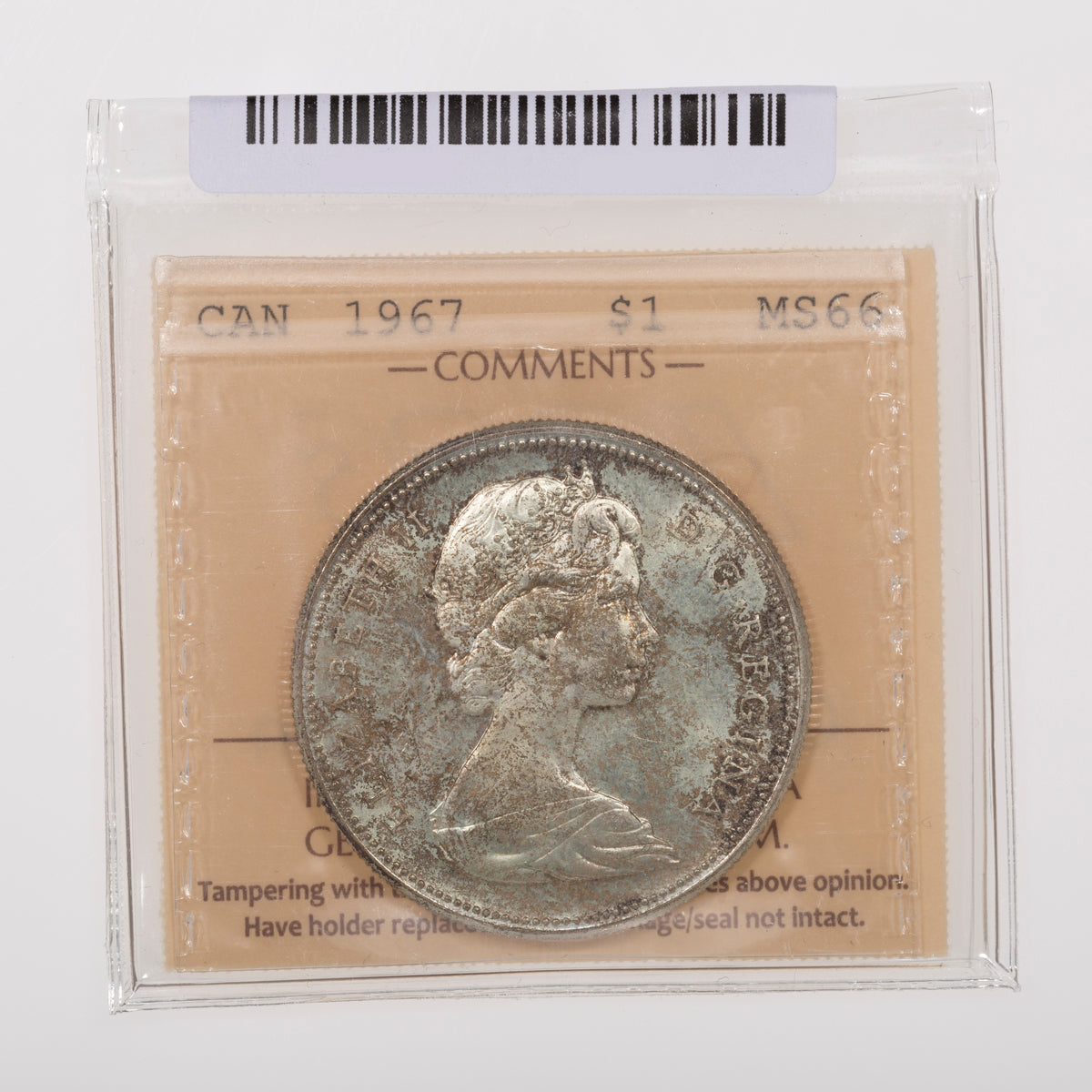 $1 1967 ICCS MS-66