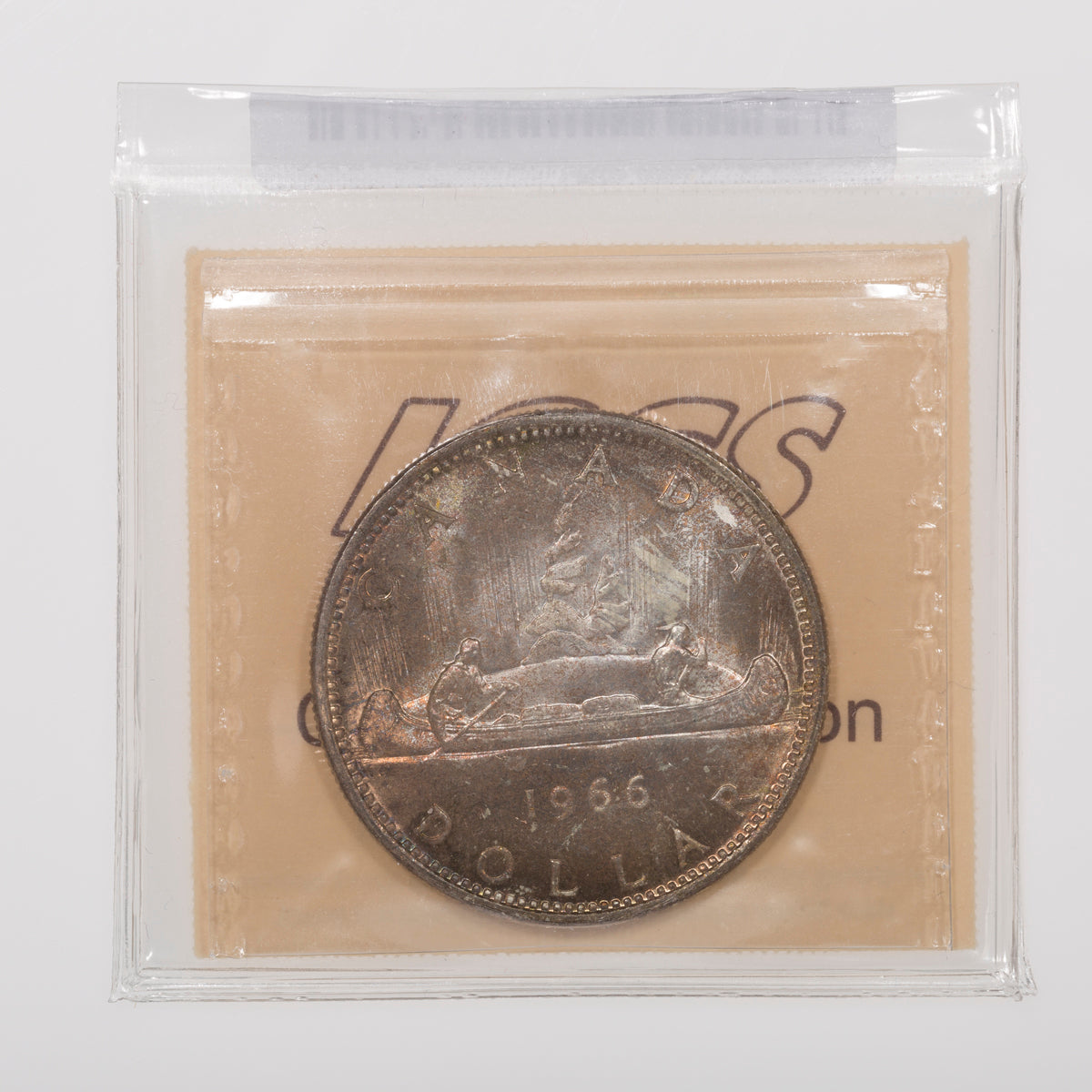 $1 1966 Large Bead ICCS MS-65