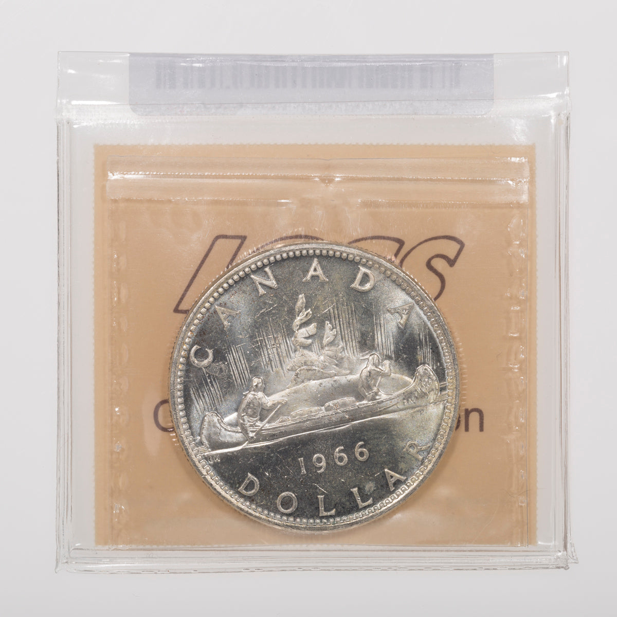 $1 1966 Large Bead ICCS MS-65