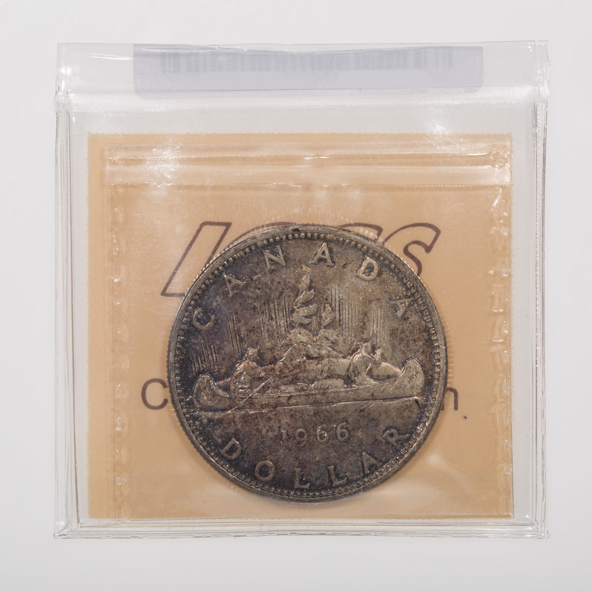 $1 1966 Large Bead ICCS MS-65